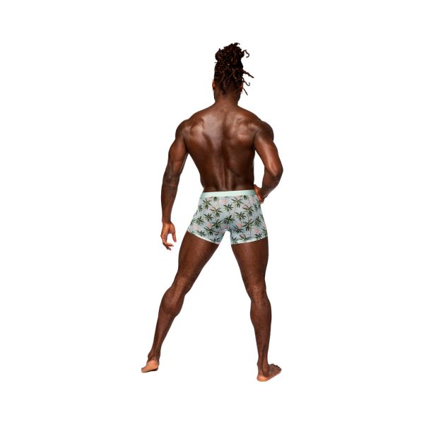Male Power Sheer Prints Seamless Sheer Short Flamingo S - Image 2