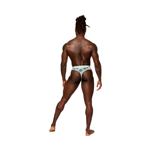 Male Power Sheer Prints Sheer Thong Flamingo S/M - Image 2