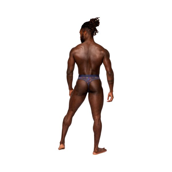Male Power Sheer Prints Sheer Thong Spatter L/XL - Image 2