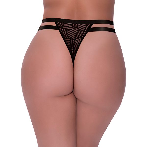 Magic Silk Rude Awakening Cheeky Panty Black Queen Size - Image 2