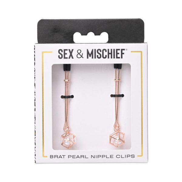Sportsheets Sex & Mischief Brat Pearl Nipple Jewelry - Image 4