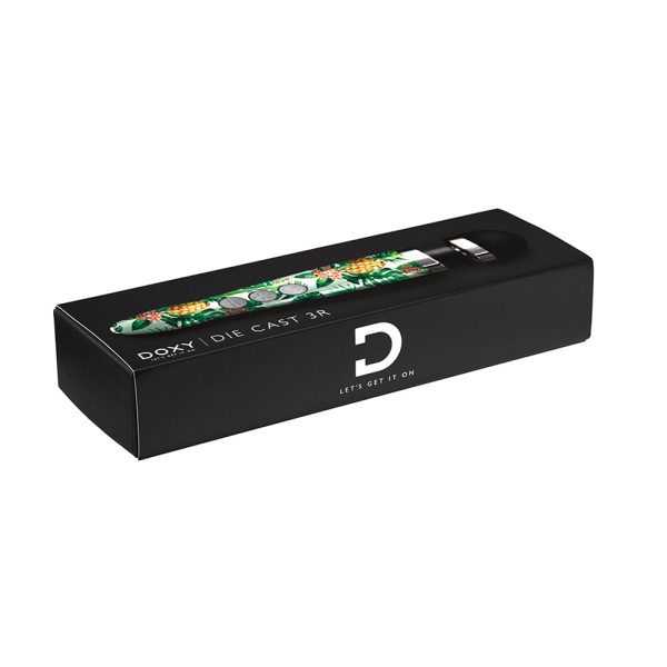 Doxy Die Cast 3R Rechargeable Compact Wand Vibrator Pineapple - Image 4