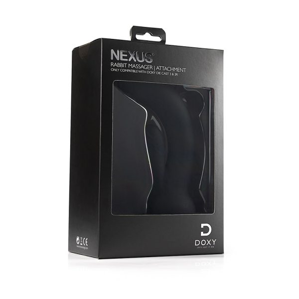 Doxy 3 Silicone Rabbit Wand Attachment Black - Image 6