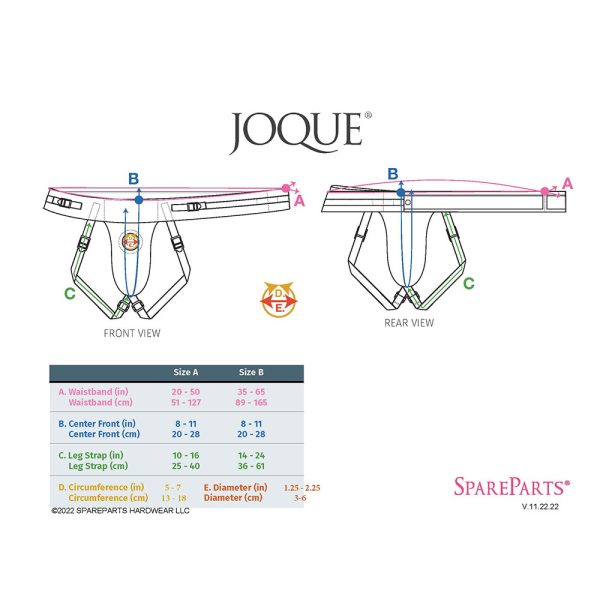 SpareParts Joque Double Strap Harness Pink Size B - Image 8