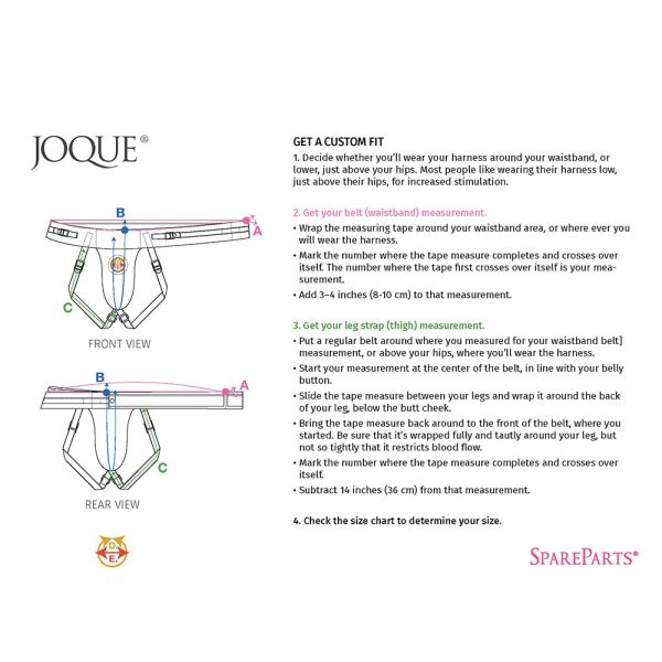 SpareParts Joque Double Strap Harness Pink Size B - Image 9