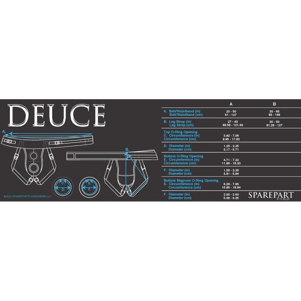 SpareParts Deuce Double Strap Harness Black Size A Magnum - Image 8