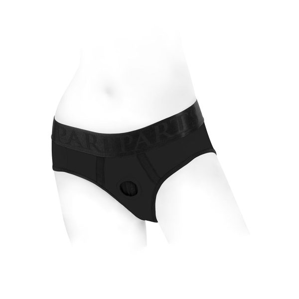 SpareParts Tomboi Nylon Briefs Harness Black Size L - Image 2
