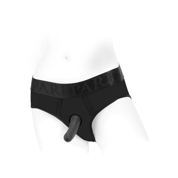 SpareParts Tomboi Nylon Briefs Harness Black Size L - Image 6
