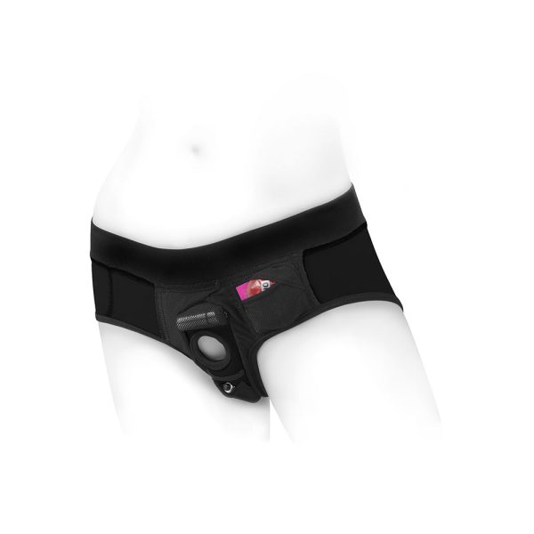 SpareParts Tomboi Nylon Briefs Harness Black Size 2XL - Image 5