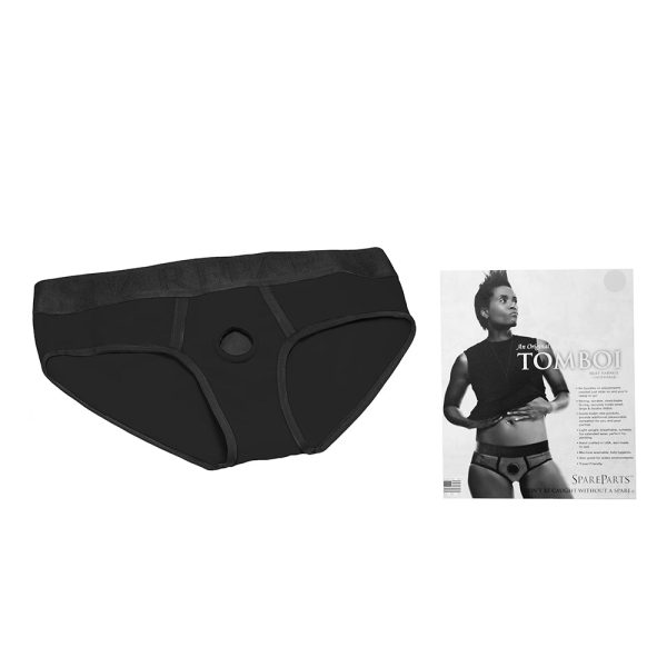 SpareParts Tomboi Nylon Briefs Harness Black Size 3XL - Image 7