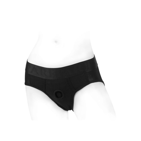 SpareParts Tomboi Rayon Briefs Harness Black Size XS - Image 2