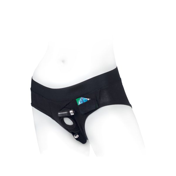 SpareParts Tomboi Rayon Briefs Harness Black Size S - Image 5