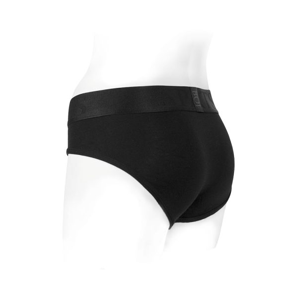 SpareParts Tomboi Rayon Briefs Harness Black Size L - Image 3