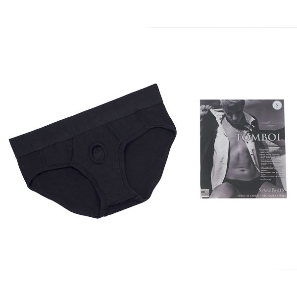 SpareParts Tomboi Rayon Briefs Harness Black Size 2XL - Image 7