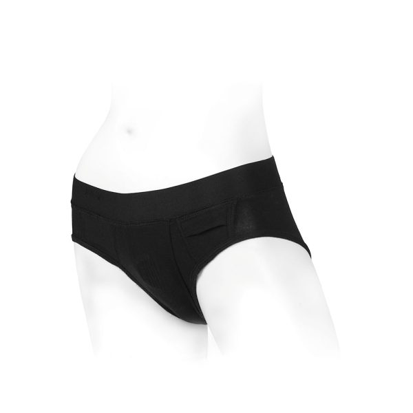 SpareParts Tomboi Rayon Briefs Harness Black Size 3XL - Image 4