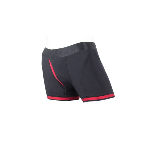 SpareParts Tomboii Nylon Boxer Briefs Harness Black/Red Size XL - Image 3