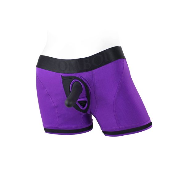 SpareParts Tomboii Nylon Boxer Briefs Harness Purple/Black Size XS - Image 7