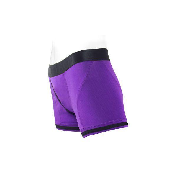 SpareParts Tomboii Nylon Boxer Briefs Harness Purple/Black Size XL - Image 2