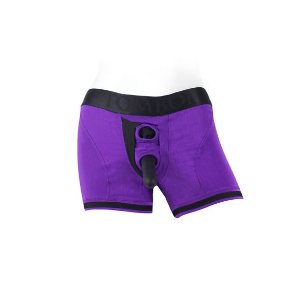 SpareParts Tomboii Nylon Boxer Briefs Harness Purple/Black Size XL - Image 8