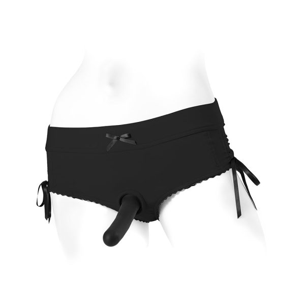 SpareParts Sasha Cinch Booty Short Harness Black Size S - Image 9