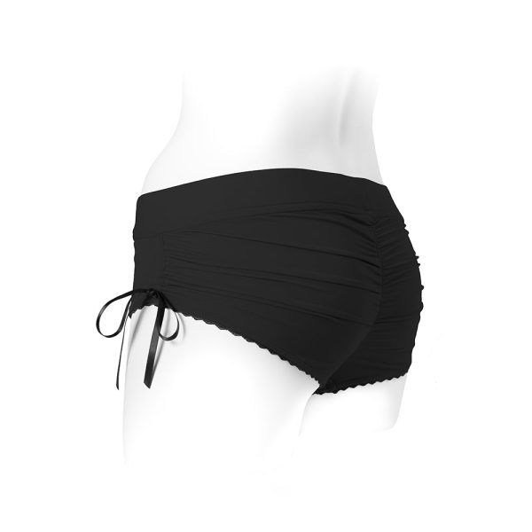 SpareParts Sasha Cinch Booty Short Harness Black Size 3XL - Image 4