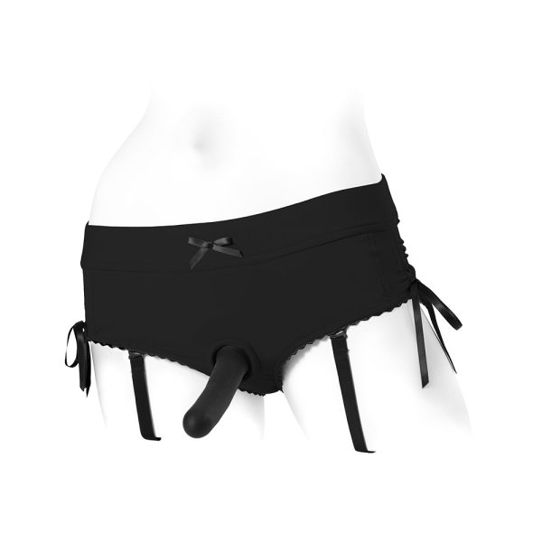 SpareParts Sasha Cinch Booty Short Harness Black Size 3XL - Image 10