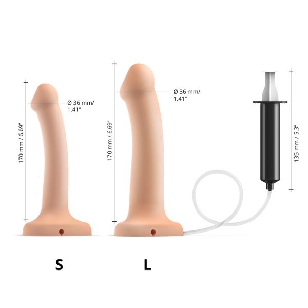 Strap-On-Me Squirting Cum Dildo Vanilla Small (fluid not included) - Image 4