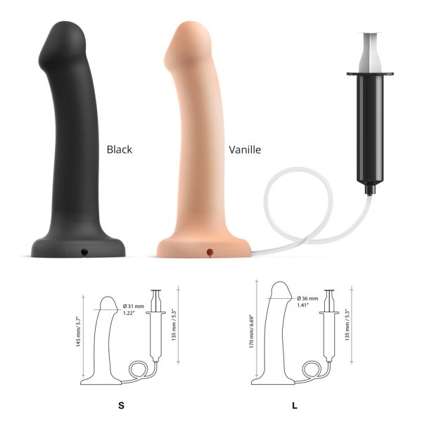 Strap-On-Me Squirting Cum Dildo Vanilla Small (fluid not included) - Image 7