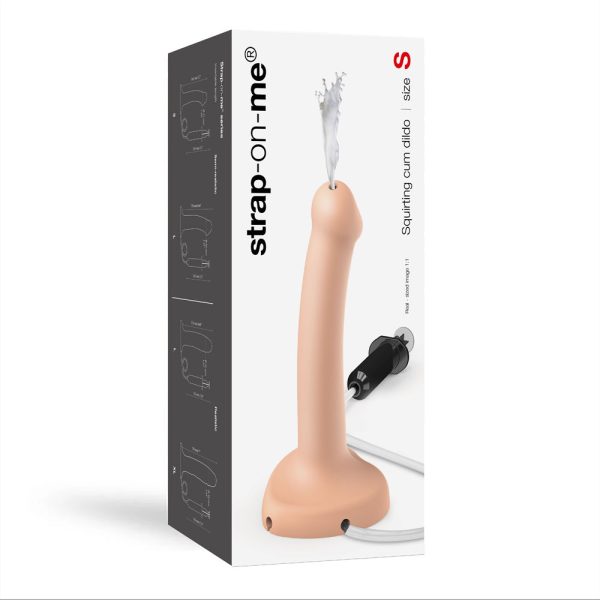 Strap-On-Me Squirting Cum Dildo Vanilla Small (fluid not included) - Image 9