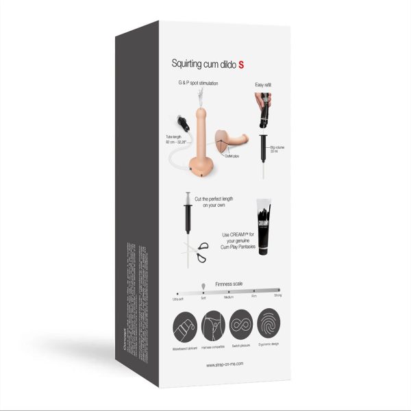 Strap-On-Me Squirting Cum Dildo Vanilla Small (fluid not included) - Image 10