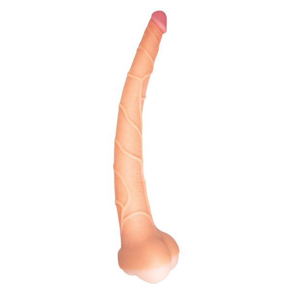 Realcocks Masturbator 14 in. 3-in-1 Dildo, Sleeve & Stroker Beige - Image 2