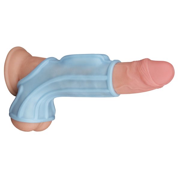 Nasstoys Power Sleeve Sleek Fit Vibrating Penis Enhancer Blue - Image 3
