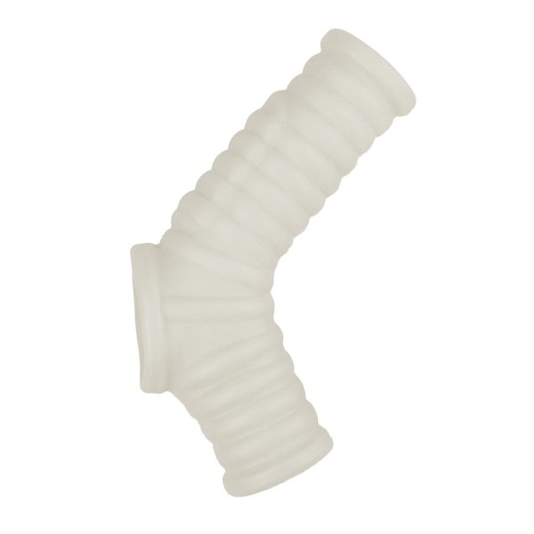 Nasstoys Power Sleeve Ribbed Fit Vibrating Penis Enhancer White - Image 2