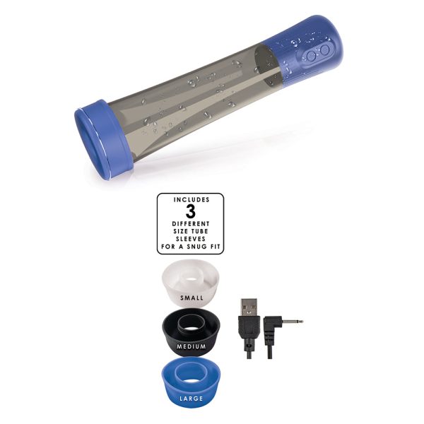 Nasstoys H2O Rechargeable Penis Pump Blue - Image 4