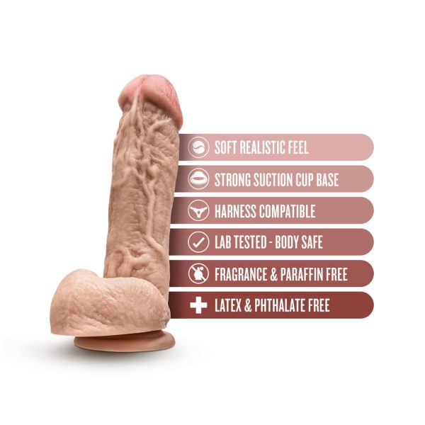 Dr. Skin Mr. D Realistic 8.5 in. Dildo with Balls Beige - Image 6