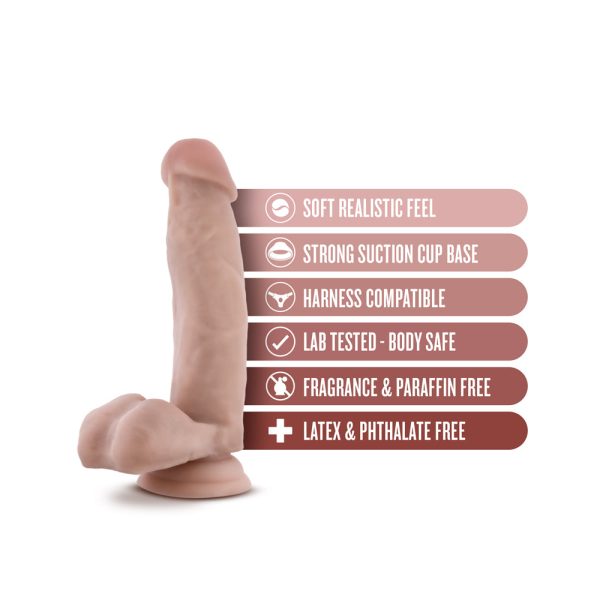 Dr. Skin Dr. Mark 7 in. Dildo with Balls Beige - Image 8