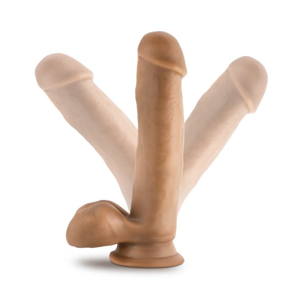 Dr. Skin Dr. Mark 7 in. Dildo with Balls Tan - Image 6