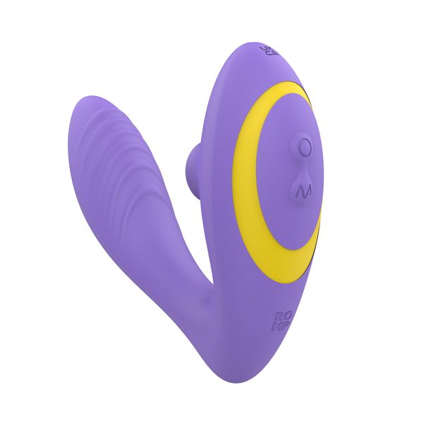 ROMP Reverb Rechargeable Silicone Clitoral and G-Spot Stimulator Purple - Image 2