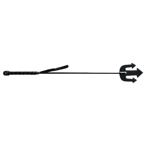 Rouge Leather Devil Riding Crop Black - Image 3