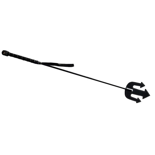 Rouge Leather Devil Riding Crop Black - Image 4