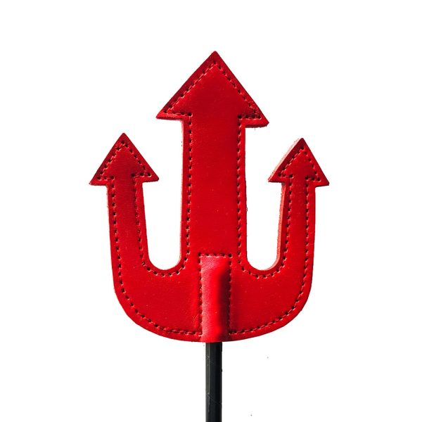 Rouge Leather Devil Riding Crop Red - Image 2