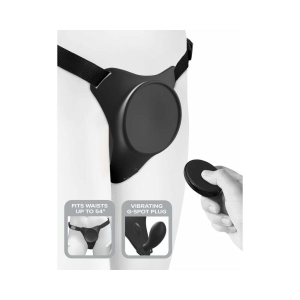 Body Dock G-Spot Pro Vibrating Silicone Strap-On Harness - Image 3