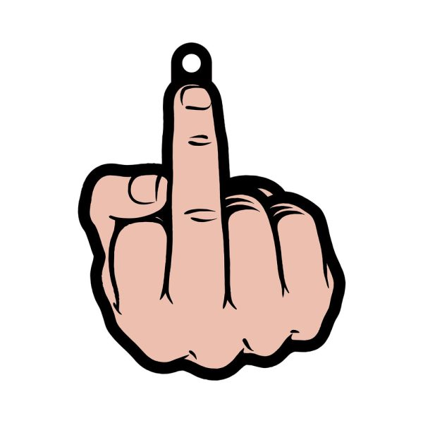 Wood Rocket Air Freshener Middle Finger Peach - Image 3