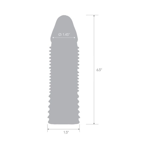 Blue Line 6.5 in. Triple Sensation Penis Enhancing Sleeve Extension - Image 4