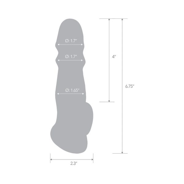 Blue Line 6.75 in. Girthy Penis Enhancing Sleeve Extension - Image 4