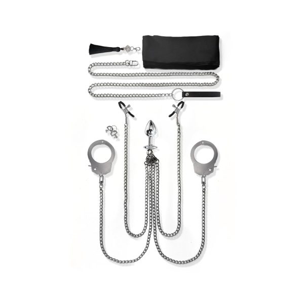 Nixie Metal Bondage 8-Piece Kit Silver - Image 2