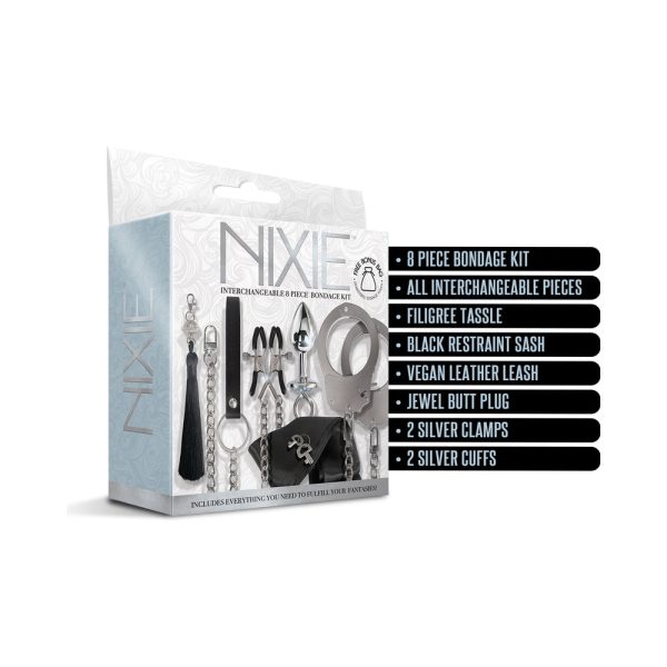 Nixie Metal Bondage 8-Piece Kit Silver - Image 10