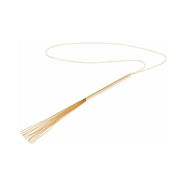 Bijoux Indiscrets Magnifique Chain Necklace Whip Gold - Image 2