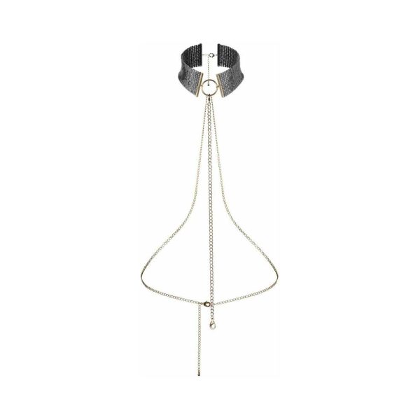 Bijoux Indiscrets Desir Metallique Mesh Collar Black - Image 2