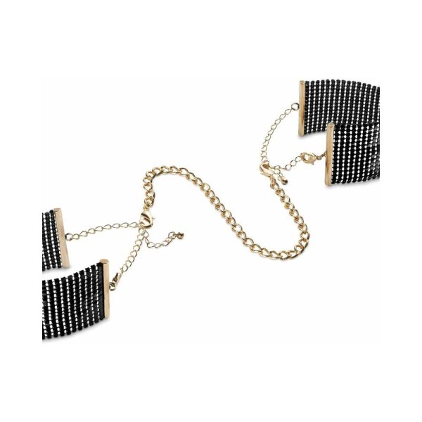 Bijoux Indiscrets Desir Metallique Mesh Handcuffs Black - Image 2